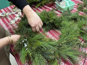 wreath making