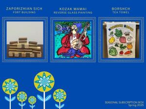 Promotional graphic with depictions of the included crafts