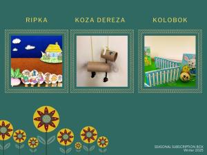 Promotional graphic with depictions of the included crafts