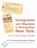 Cover of "Immigration and Migration in Metropolitan New York" curriculum guide