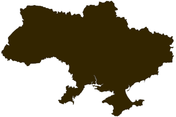 Outline map of Ukraine