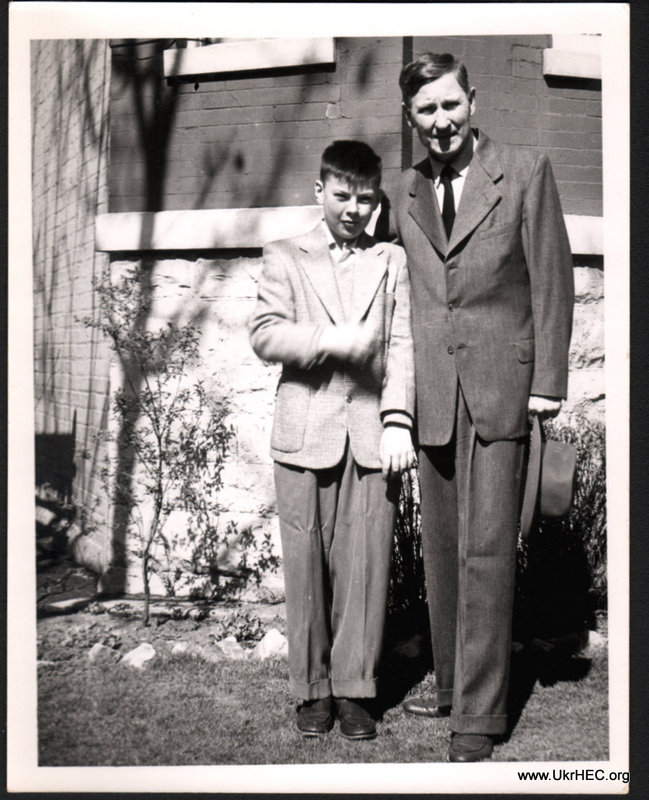 Oleksii Balabas and his grandson