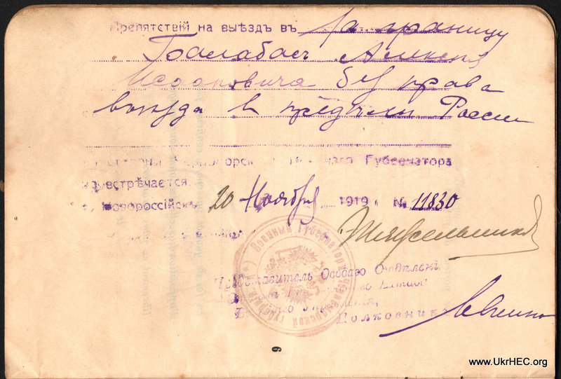 Oleksii Balabas Russian Passport, page 6