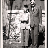 Oleksii Balabas and his grandson