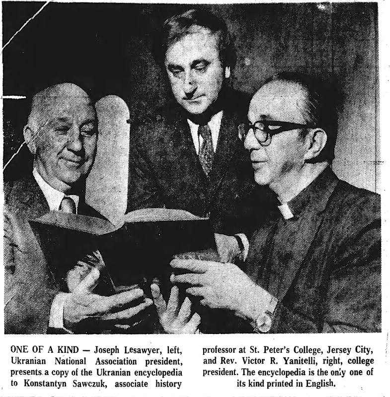 Dr. Konstantyn Sawczuk, Joseph Lesawyer (Lysohir), and Rev. Victor Yenitelli