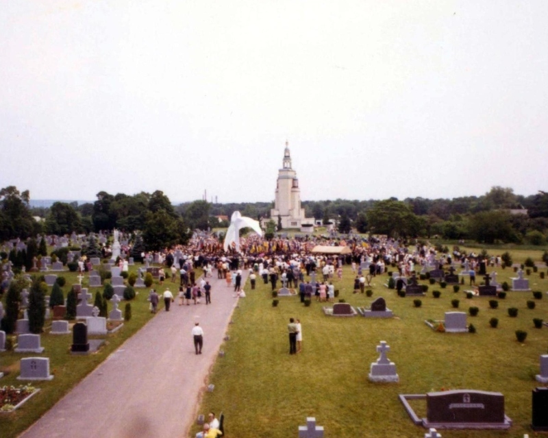 Dedication of the large central cross at St. Andrew Cemetery