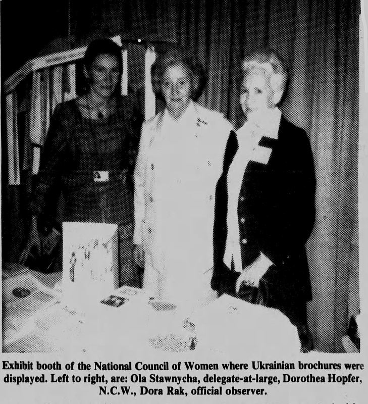 Dora Rak at the National Council of Women