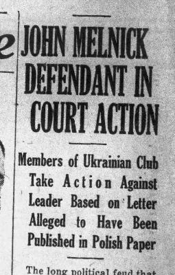$10,000 Suit Filed in Political Feud -- John Melnick Defendant in Court Action $10,000 Suit Filed in Political Feud -- John Melnick Defendant in Court Action