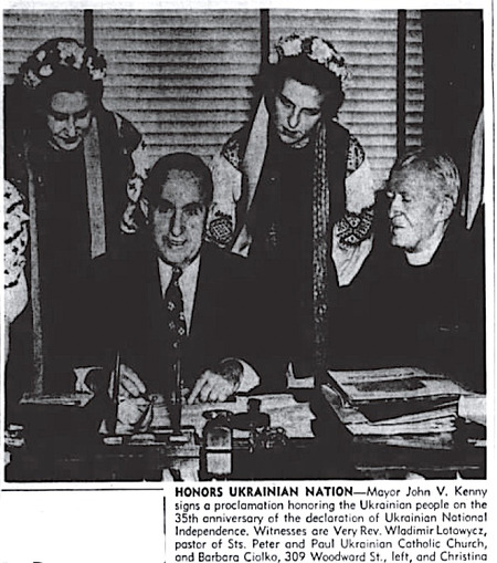 Jersey City honors 1918 proclamation of Ukrainian independence