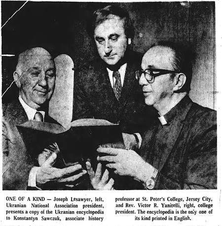 Dr. Konstantyn Sawczuk, Joseph Lesawyer (Lysohir), and Rev. Victor Yenitelli