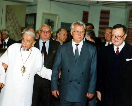 Patriarch Mstyslav and President Kravchuk