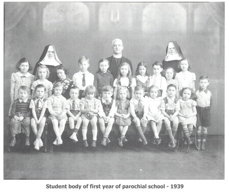 Student body of first year of parochial school, St. John the Baptist Ukrainian Catholic parish Student body of first year of parochial school, St. John the Baptist Ukrainian Catholic parish