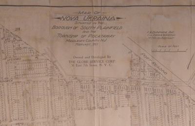 Map of Nova Ukraina Situated in the Borough of South Plainfield and the Township of Piscataway Map of Nova Ukraina Situated in the Borough of South Plainfield and the Township of Piscataway