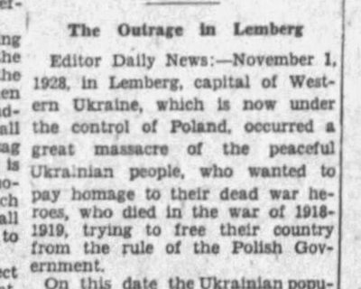 Letter to the Editor: The Outrage in Lemberg Letter to the Editor: The Outrage in Lemberg