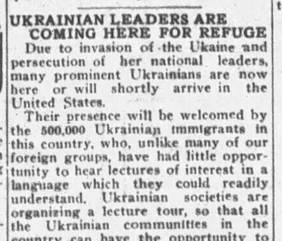 Ukrainian Leaders Are Coming Here For Refuge Ukrainian Leaders Are Coming Here For Refuge
